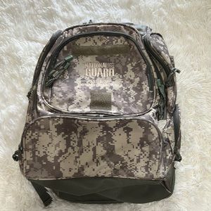 Camo National Guard backpack